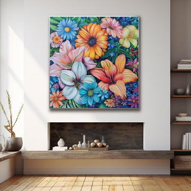 Flower Oil Painting on Canvas